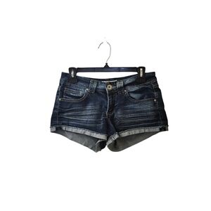 Paris Blues Vintage y2k Jean Short Size 5 Low Rise Cuffed Broken in Soft Stretcy